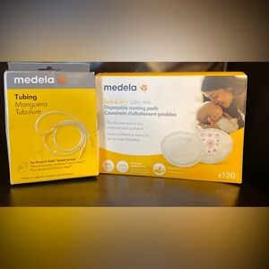 5/$30 Medela Tubing and Nursing Pads Set Both are SEALED New! NWT
